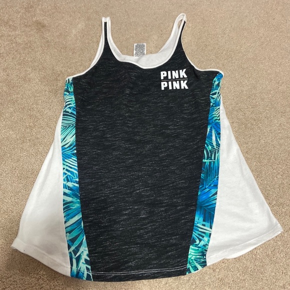 PINK Victoria's Secret Tops - BRAND NEW Pink Tropical Tank Top